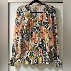 Maurices Multicolor Floral Blouse